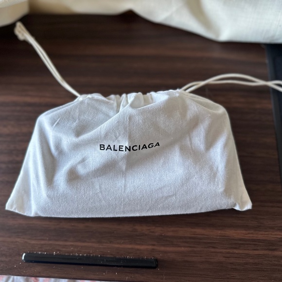 Balenciaga Classic Zip Around Wallet Black Leather Moto Studs Aged Brass - Picture 14 of 14